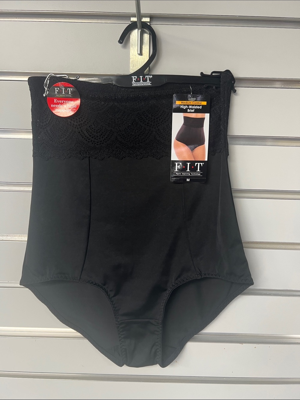 High-Waist Shaping Brief - Black
